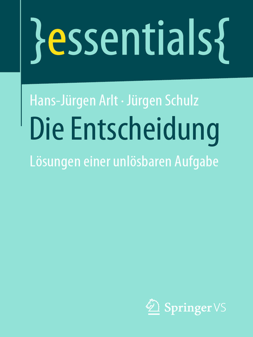 Title details for Die Entscheidung by Hans-Jürgen Arlt - Available